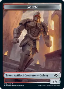 10 Token Cards - GOLEM - Modern Horizons 2 (MH2) - Magic MTG FTG - Image 1