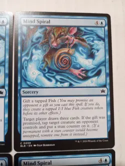 X4 Mind Spiral 59 C BLB Bloomburrow MTG Magic The Gathering Sorcery Cards - Image 3
