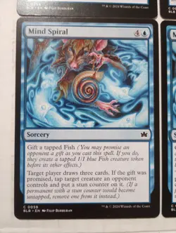 X4 Mind Spiral 59 C BLB Bloomburrow MTG Magic The Gathering Sorcery Cards - Image 4