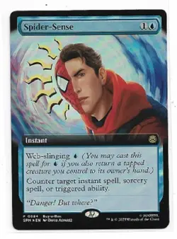 MTG Spider-Sense Spider-man buy-a-box foil promo NM - Image 1