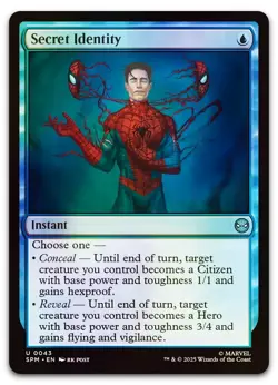 Secret Identity #43 (Foil) (NM) Spider-Man SPM Magic MTG - Image 1
