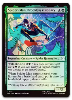 Spider-Man, Brooklyn Visionary #115 (Foil) (NM) Spider-Man SPM Magic MTG - Image 1