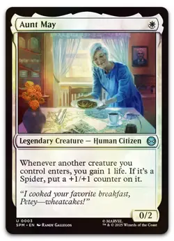 Aunt May #3 (Foil) (NM) Spider-Man SPM Magic MTG - Image 1