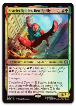 Scarlet Spider, Ben Reilly #142 (Foil) (NM) Spider-Man SPM Magic MTG - Image 1