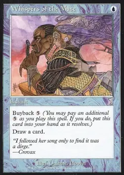 Whispers of the Muse - Medium Play MTG Time Spiral Time Shifted - Image 1