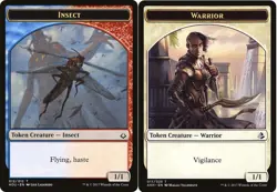 10 Token Cards - INSECT / WARRIOR - Hour of Devastation (HOU) - Magic MTG FTG - Image 1