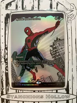 MTG Heroic Intervention (Borderless, FOIL) - Marvel's Spider-Man: Eternal Legal - Image 1