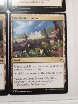 X4 Uncharted Haven 0261 C BLB Bloomburrow MTG Magic The Gathering Land Cards - Image 5