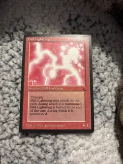 Magic the Gathering ~ MTG ~ 1x Ball Lightning ~ LP ~ THE DARK - Image 1