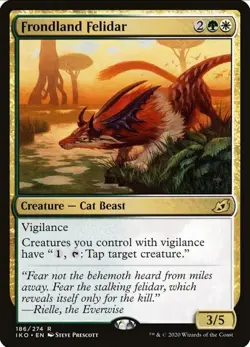 X 1 Frondland Felidar NM Ikoria Lair of Behemoths 186 MTG Magic The Gathering - Image 1
