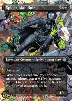 MTG Spider-Man Noir (Borderless) [Marvel's Spider-Man] Near Mint Magic - Image 1