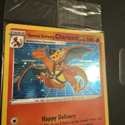 Pokemon TCG Sealed Special Delivery Charizard SWSH075 Holo Promo - Sealed - Image 2
