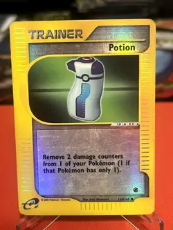 Potion 156/165 Common Expedition Base Set Pokemon Reverse Holo Heavily Played - Image 1