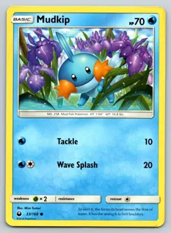 MUDKIP 33/168 C CELESTIAL STORM POKEMON MP TSUTSUI - Image 1