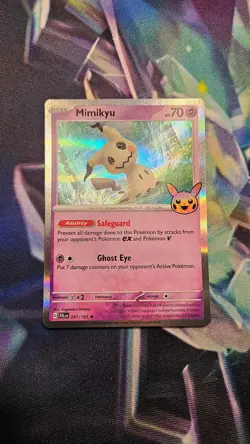 Mimikyu 097/193 Holo Rare Trick or Trade BOOster 2023 Pokemon Holo Near Mint - Image 1