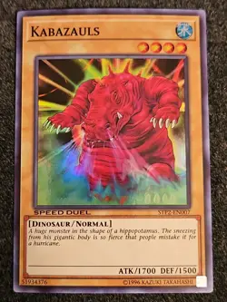 Yugioh Kabazauls STP2-EN007 Super Rare Speed Duel NM - Image 1