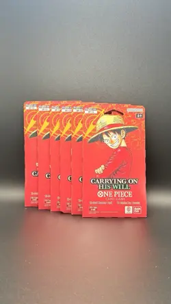 One Piece TCG - Carrying On His Will - OP13 English Sleeve Booster Packs LOT 6 - Image 1