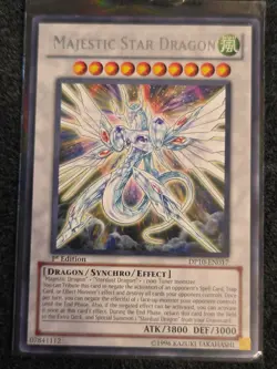 Yugioh Majestic Star Dragon DP10-EN017 1st Edition Silver Foil Rare - LP - Image 1