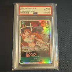 One Piece Card Game Nami #036 Paramount War JPN Foil 2022 PSA 10 - Image 1