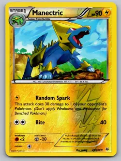 Manectric 25/108 Uncommon Roaring Skies Pokemon Reverse Holo Lightly Played - Image 1