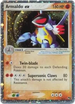 Moderately Played Armaldo-EX - 16/17 - Promotional - Holo Pokemon POP Series 1 - Image 1
