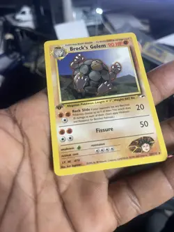 Brock's Golem | Gym Heroes 20/132 Vintage 2000 Pokemon Card | Rare 1st edition - Image 2