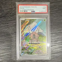 Pokemon TCG 2024 SV06 Twilight Masquerade Pinsir 168/167 IR Holo PSA 9 EN - Image 1