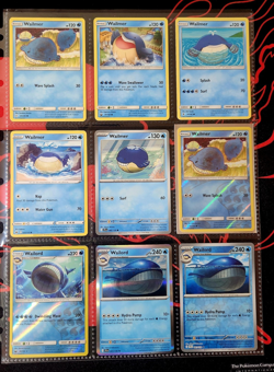 Pokemon TCG Crown Zenith/Silver Tempest 9 Card Lot Wailmer Wailord RH/Holo - Image 1