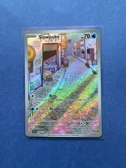 Pokemon TCG Slowpoke 204/198 Scarlet & Violet Illustration Rare Holo - Image 1