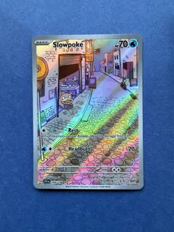 Pokemon TCG Slowpoke 204/198 Scarlet & Violet Illustration Rare Holo - Image 3