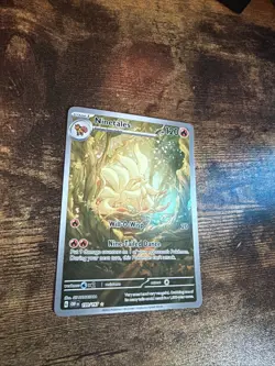Pokemon TCG Ninetales Illustration Rare 199/197 SV03 Obsidian Flames Holo - Image 2