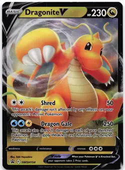 Dragonite V SWSH154 Holo Sword & Shield Promo - Image 1