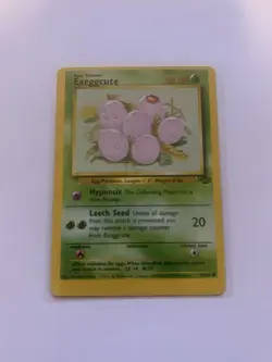 Pokemon Miscut Error Off Center OC Alignment Dot Vintage - Exeggcute Jungle WOTC - Image 1