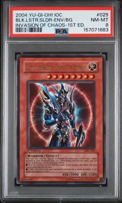 YuGiOh Black Luster Soldier Envoy of the Beginning IOC-025 1st PSA 8 NM-MT - Image 1