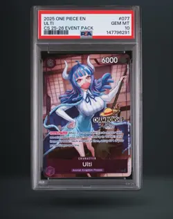 2025 ONE PIECE CHAMP 2025-26 EVENT PACK #077 ULTI PSA 10 - Image 1