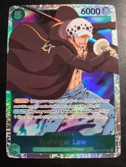 Trafalgar Law OP01-047 SR ONE PIECE Tcg Card Game NM Green - Image 1