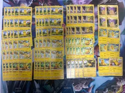 100x Pikachu Pokemon TCG Non Holo Card Lot - As Shown - Multiples - Various Sets - Image 1