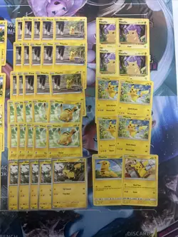 100x Pikachu Pokemon TCG Non Holo Card Lot - As Shown - Multiples - Various Sets - Image 3