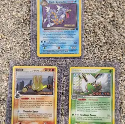 Pokemon TCG Dark Gyarados/Elekid/Shiftry Vintage 3-Card Lot Stamped Lot MP/NM/NM - Image 1