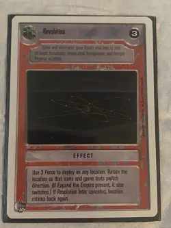 Decipher Star Wars CCG Premiere WB REVOLUTION Card NEVER PLAYED - Image 1