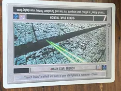 Decipher Star Wars CCG A New Hope DEATH STAR TRENCH Card NEVER PLAYED - Image 1