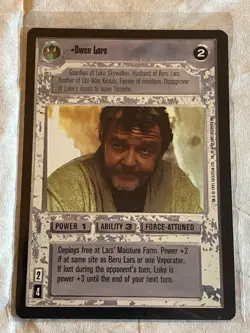 Decipher Star Wars CCG Premiere BB OWEN LARS Card NM - Image 1