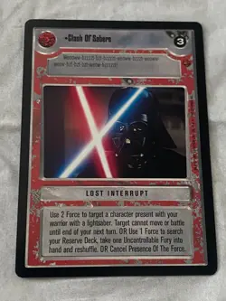 Decipher Star Wars CCG Cloud City CLASH OF SABERS Card NM - Image 1