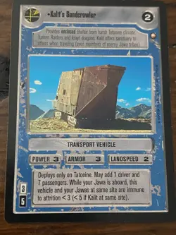 Decipher Star Wars CCG Special Edition KALIT'S SANDCRAWLER Card NM - Image 1
