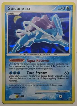 Pokemon TCG Suicune 019/132 Secret Wonders Cracked Ice Holo 2007 MP - Image 2