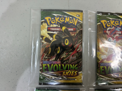 Lot of 4 - Pokemon TCG Evolving Skies Booster Packs - Full Art Work Set - New - Image 2