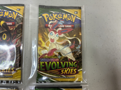 Lot of 4 - Pokemon TCG Evolving Skies Booster Packs - Full Art Work Set - New - Image 3