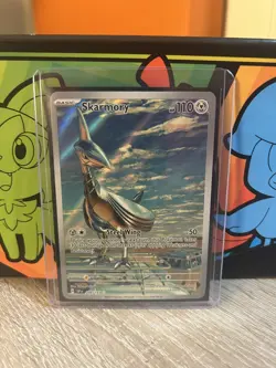 Pokemon TCG Skarmory 209/191 SV08 Surging Sparks Illustration Holo NM!!! - Image 1