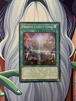 Yugioh/ Primite Lordly Lode/ Prismatic Secret Rare/ MP25/ 1st Edition/ Mint - Image 1