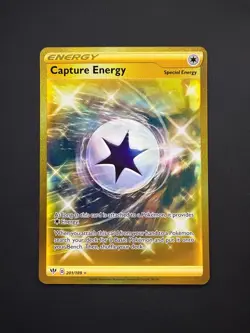 Capture Energy 201/189 Pokemon Darkness Ablaze Secret Rare Near Mint (NM) 2020 - Image 1